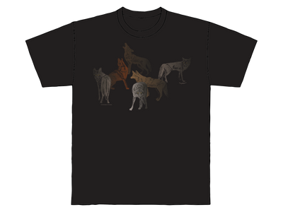 Conversation of Coyotes | Sabaku Artwear | Unique Silk Screened Apparel Inspired by the Southwest