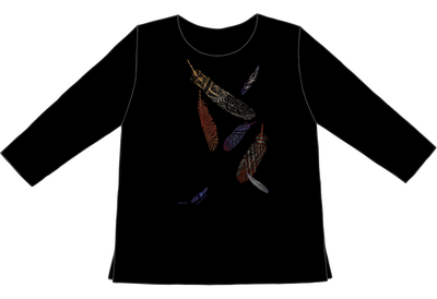 Painted Feathers | Sabaku Artwear | Unique Silk Screened Apparel Inspired by the Southwest